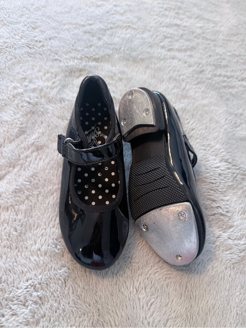 Girls Black Patent Mary Jane School Shoes 9C